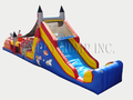 52' Rocket  Double Lane Obstacle Course Bounce House Waterslide WET or DRY