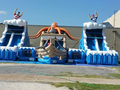 Treasure Island Interactive Park  22' and 20'  Bounce House Waterslide WET or DRY