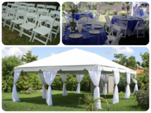 Tent Event Packages, Roo's Tents, Tables, Chairs and more