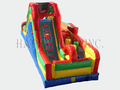 Carnival Course Challenge Bounce House Slide 