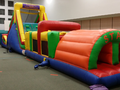 52' Rainbow Double Lane Obstacle Course Bounce House Waterslide WET or DRY