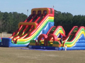 Carnival Course Double Challenge Bounce House Water Slide