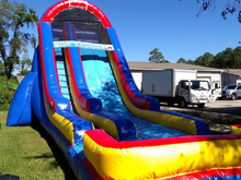 Giant Blue Lagoon  24' Bounce House Waterslide WET or DRY, Roo's Wet or Dry Slides - Jacksonville Florida Bounce House Rentals