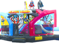 Justice League Double Challenge Bounce House Waterslide WET or DRY